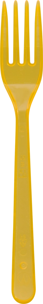 Вилка одноразовая цветная, 10шт